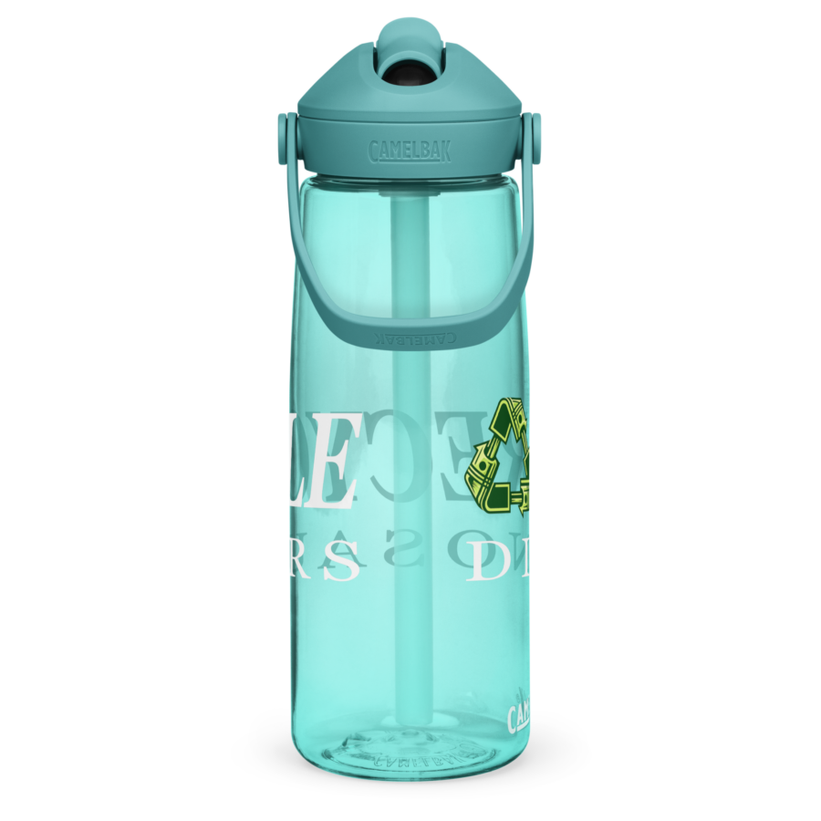 Flip Straw Water Bottle in cove, right side view