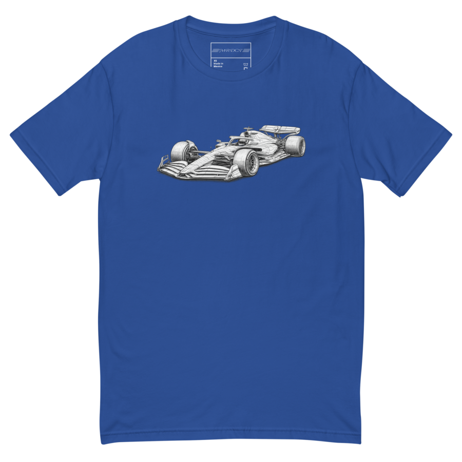 Men's Fitted T-Shirt in royal blue, front view
