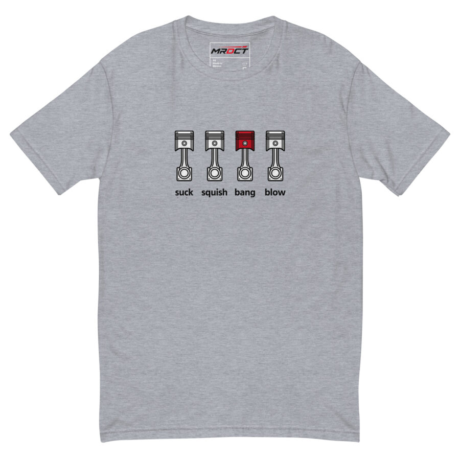 Suck Squish Bang Blow T-Shirt in heather grey