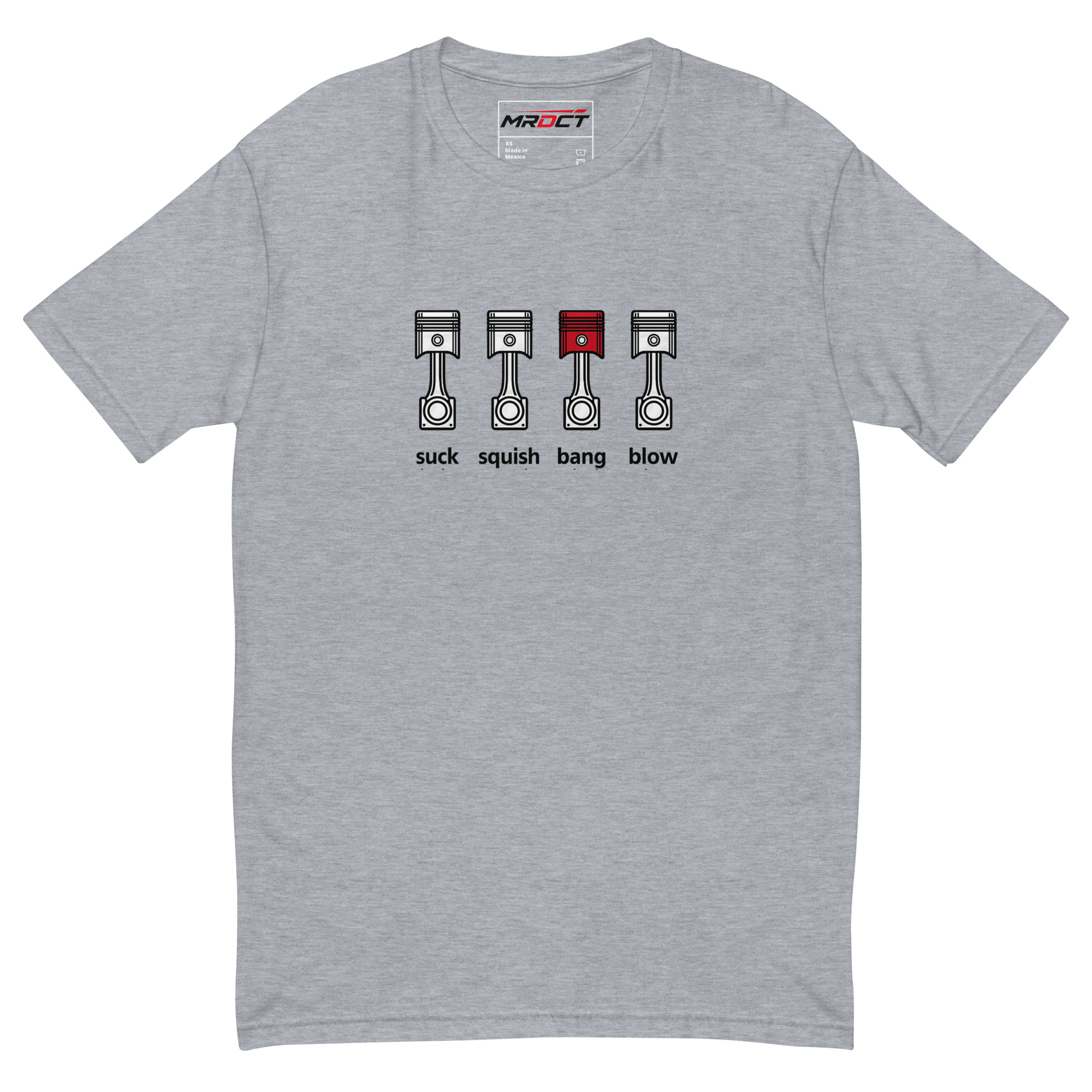 Suck Squish Bang Blow T-Shirt in heather grey
