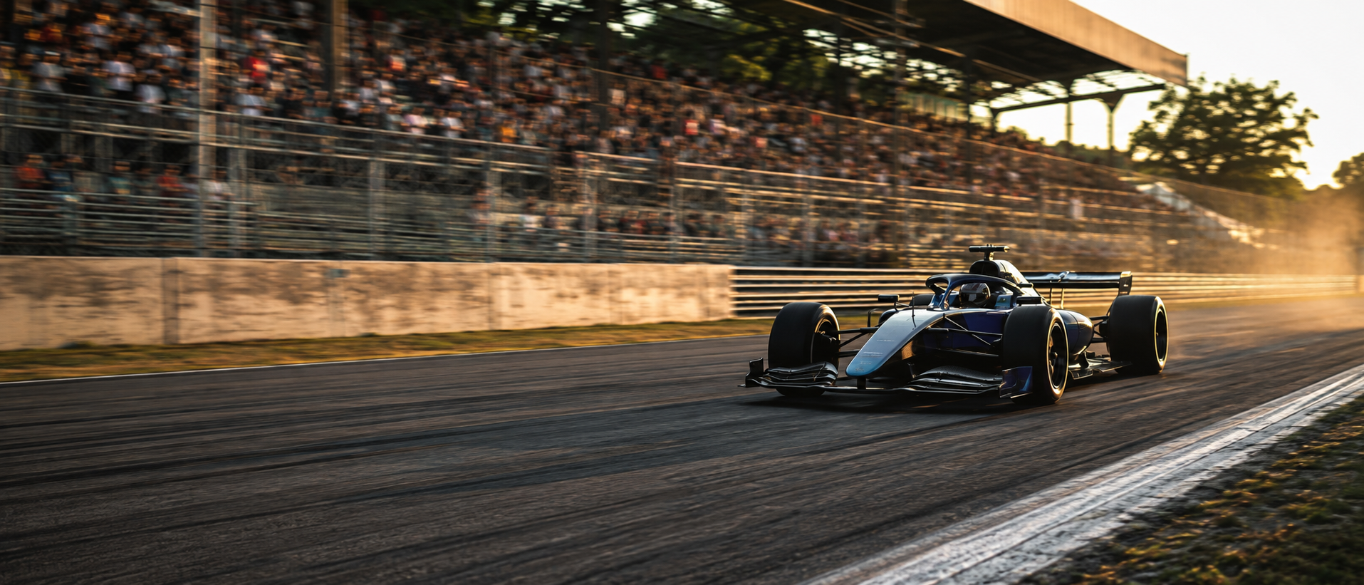 AUTOMOTIVE RACING NEWS: Formula 1 car at a coastal circuit during the summer break