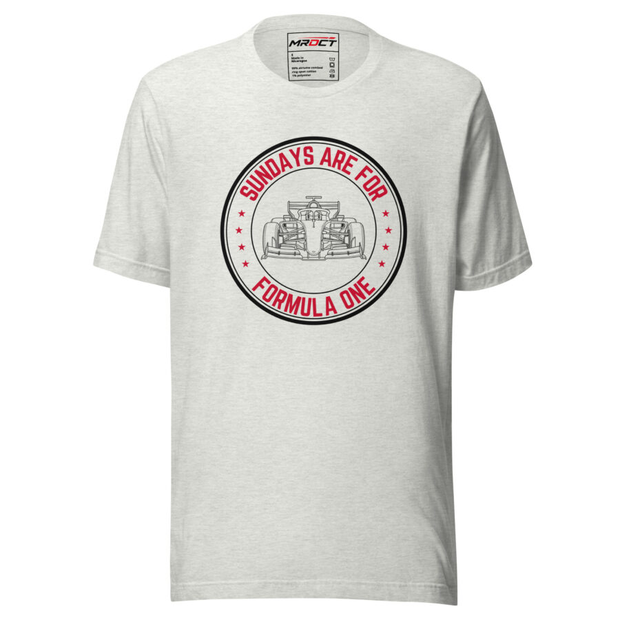 Sundays Are for F1 T-Shirt – Formula Racing Tee - Image 3