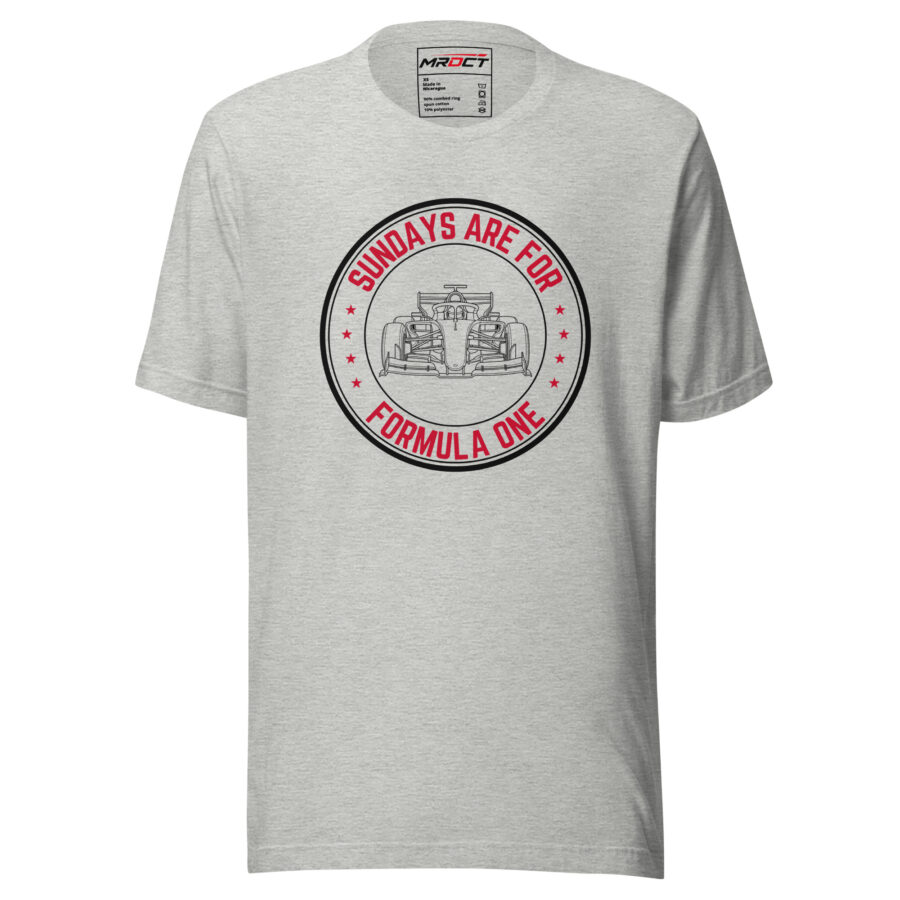 Sundays Are for F1 T-Shirt – Formula Racing Tee