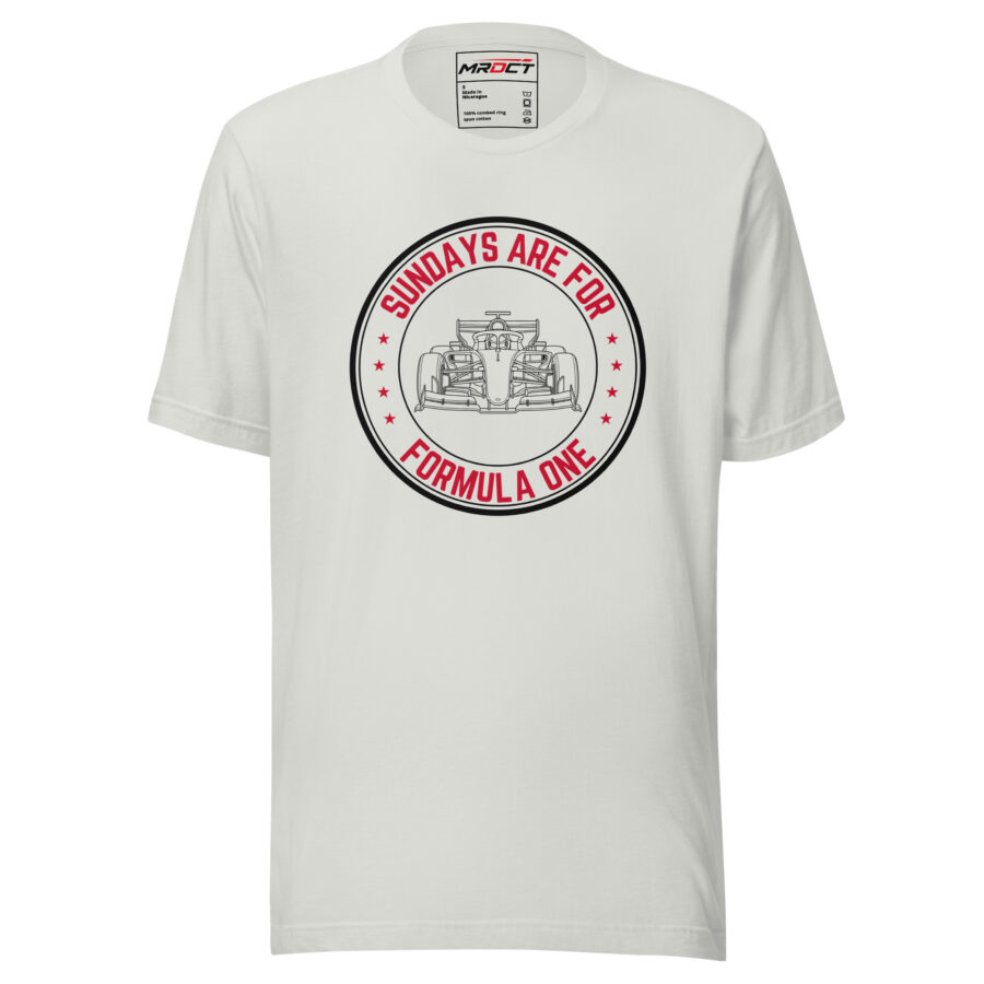 Sundays Are for F1 T-Shirt – Formula Racing Tee - Image 2