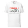 Formula 1 T-Shirt in white with racing car graphic