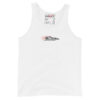 Speed Is the Answer Tank Top in white, front view