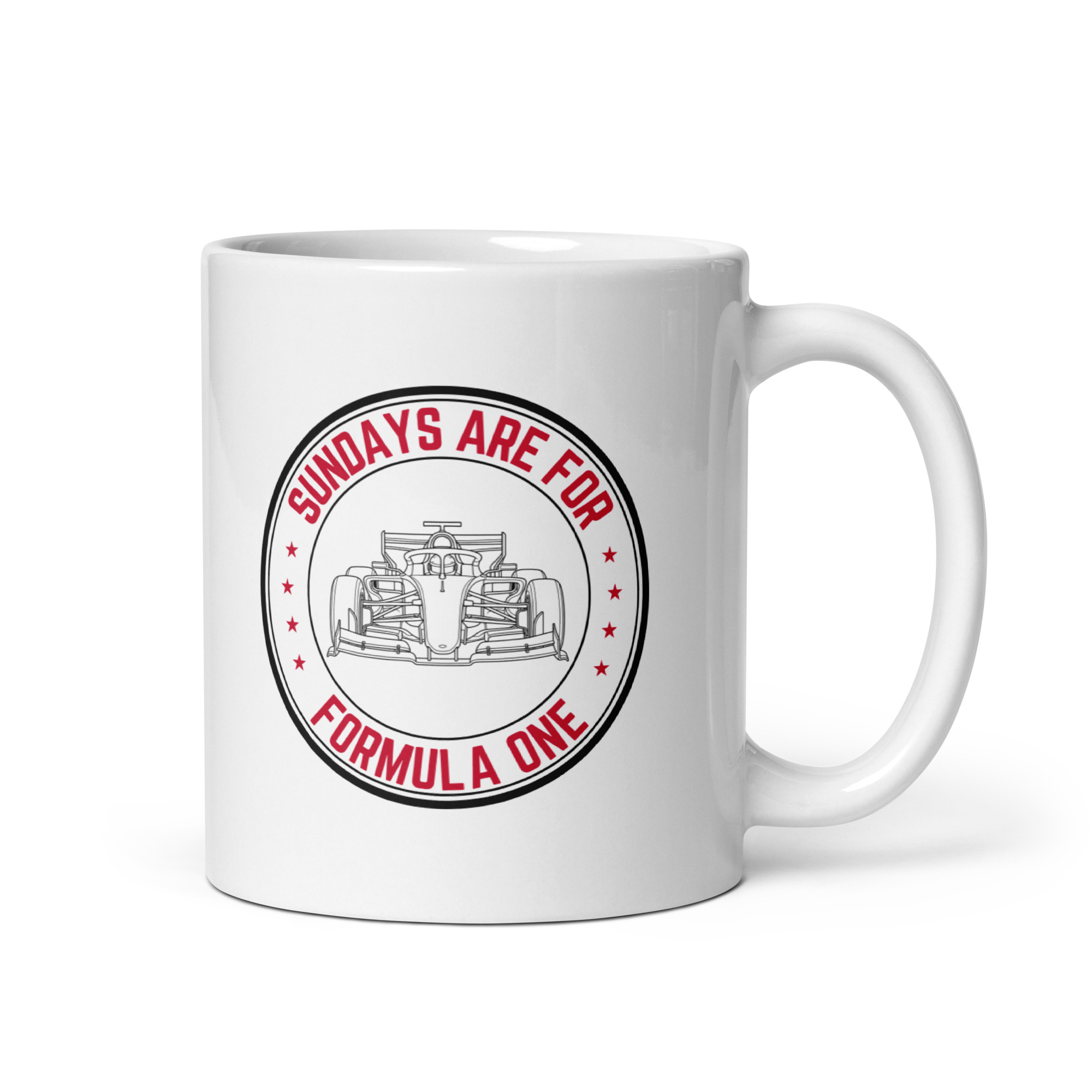 Sundays Are for F1 Mug – Formula Racing Coffee Cup