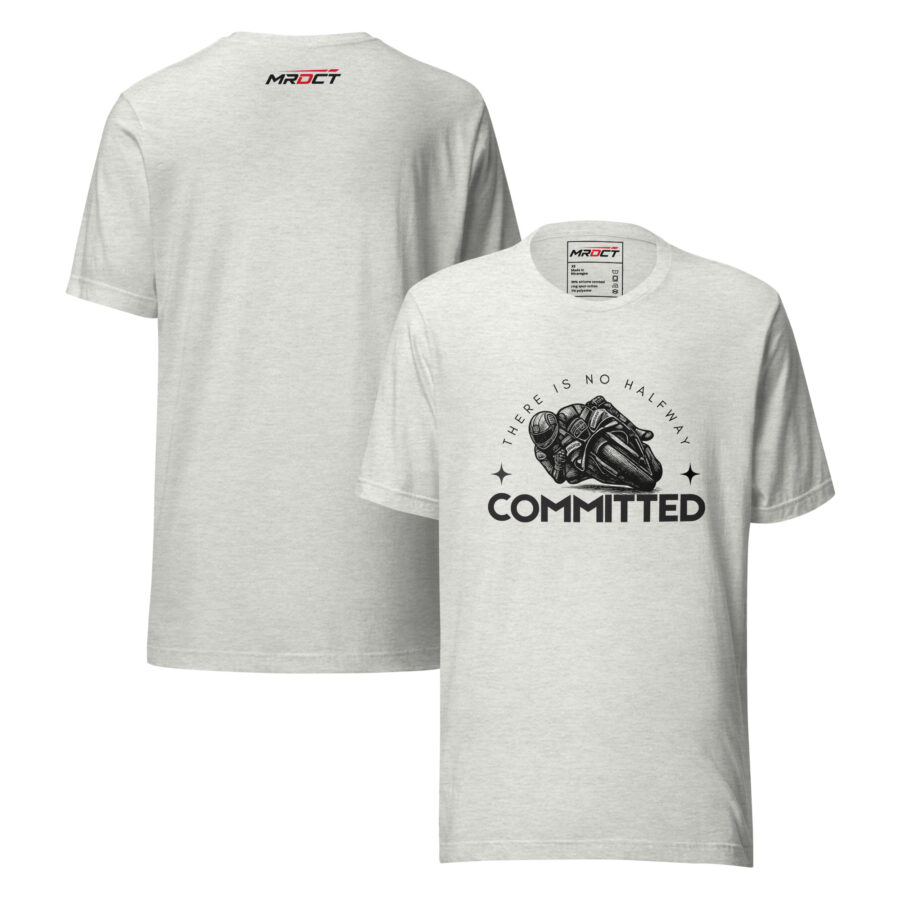 Committed T-Shirt – Motorsport Racing Graphic Tee - Image 4