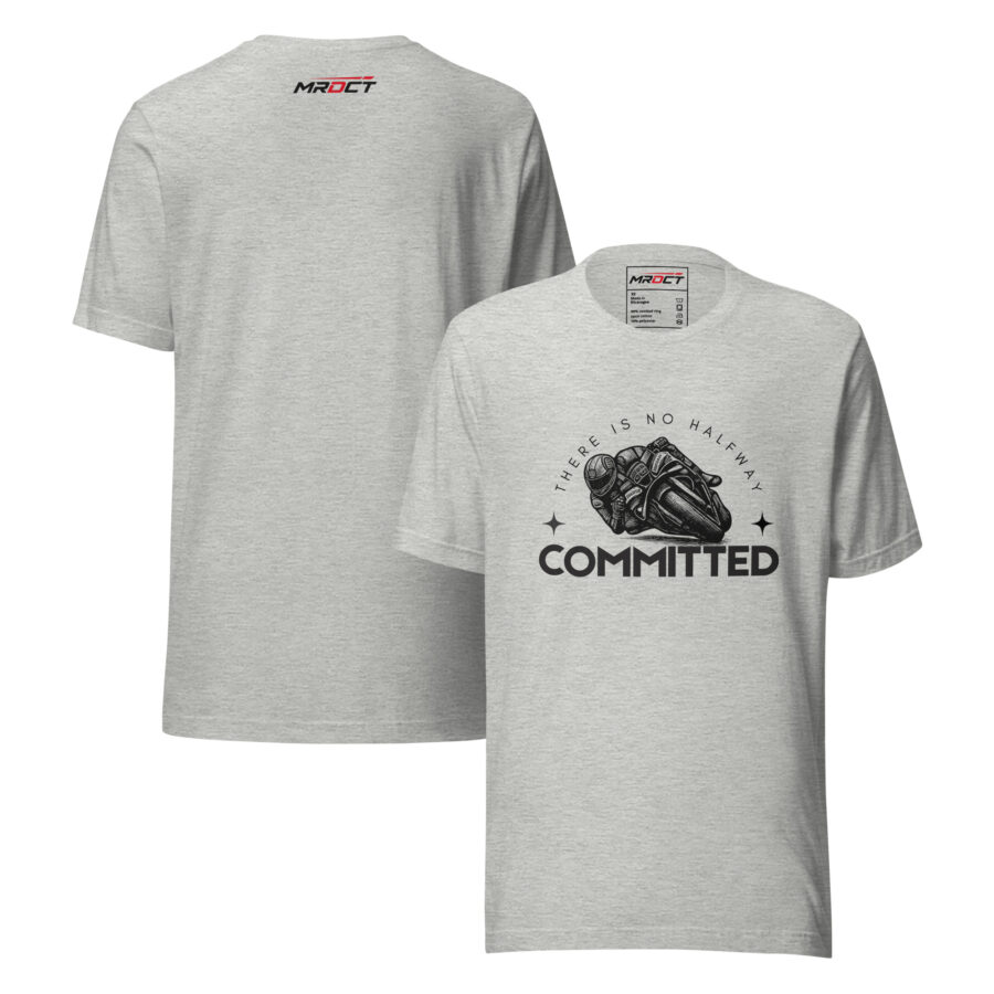 Committed T-Shirt – Motorsport Racing Graphic Tee - Image 2