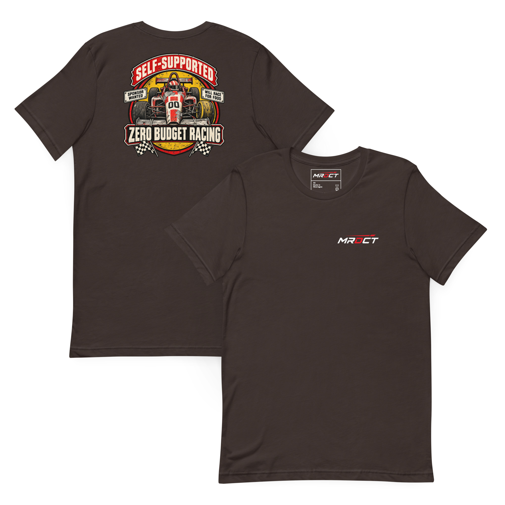Self-Supported Racing T-Shirt – Zero Budget Graphic Tee - Image 16