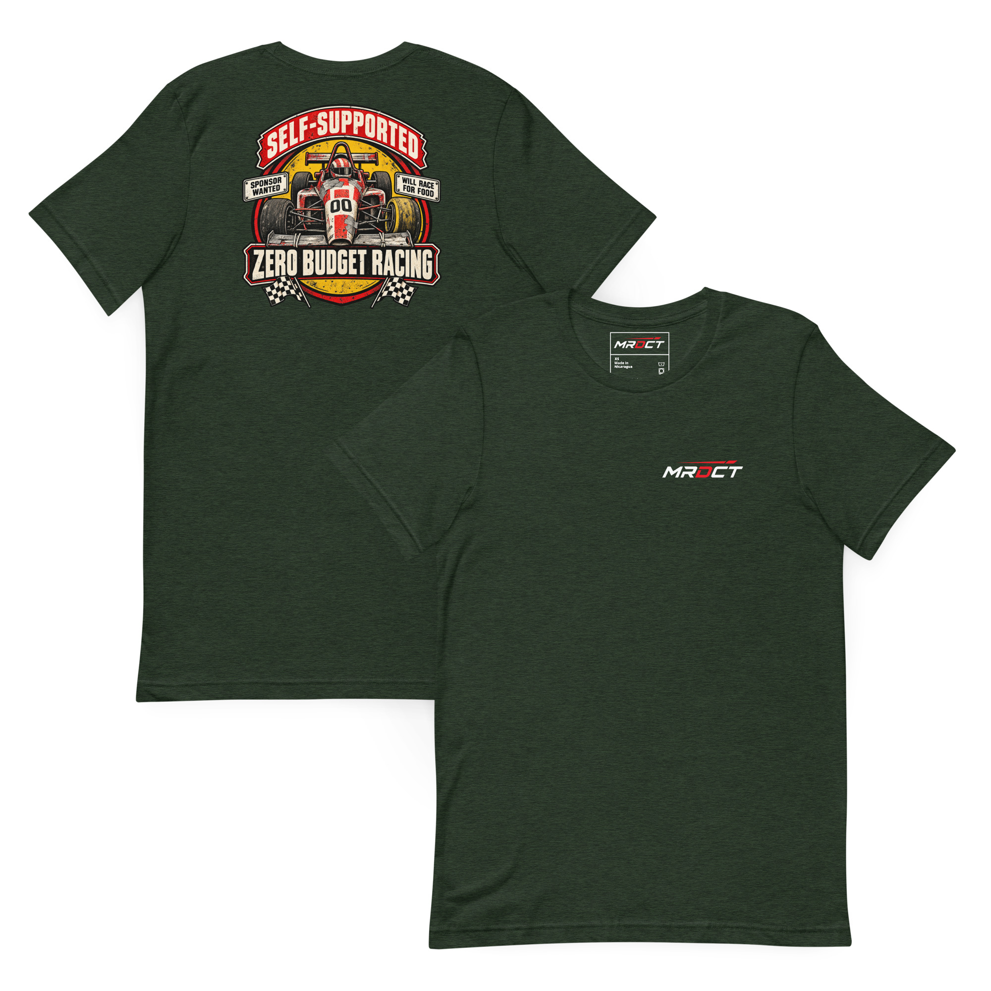 Self-Supported Racing T-Shirt – Zero Budget Graphic Tee - Image 15