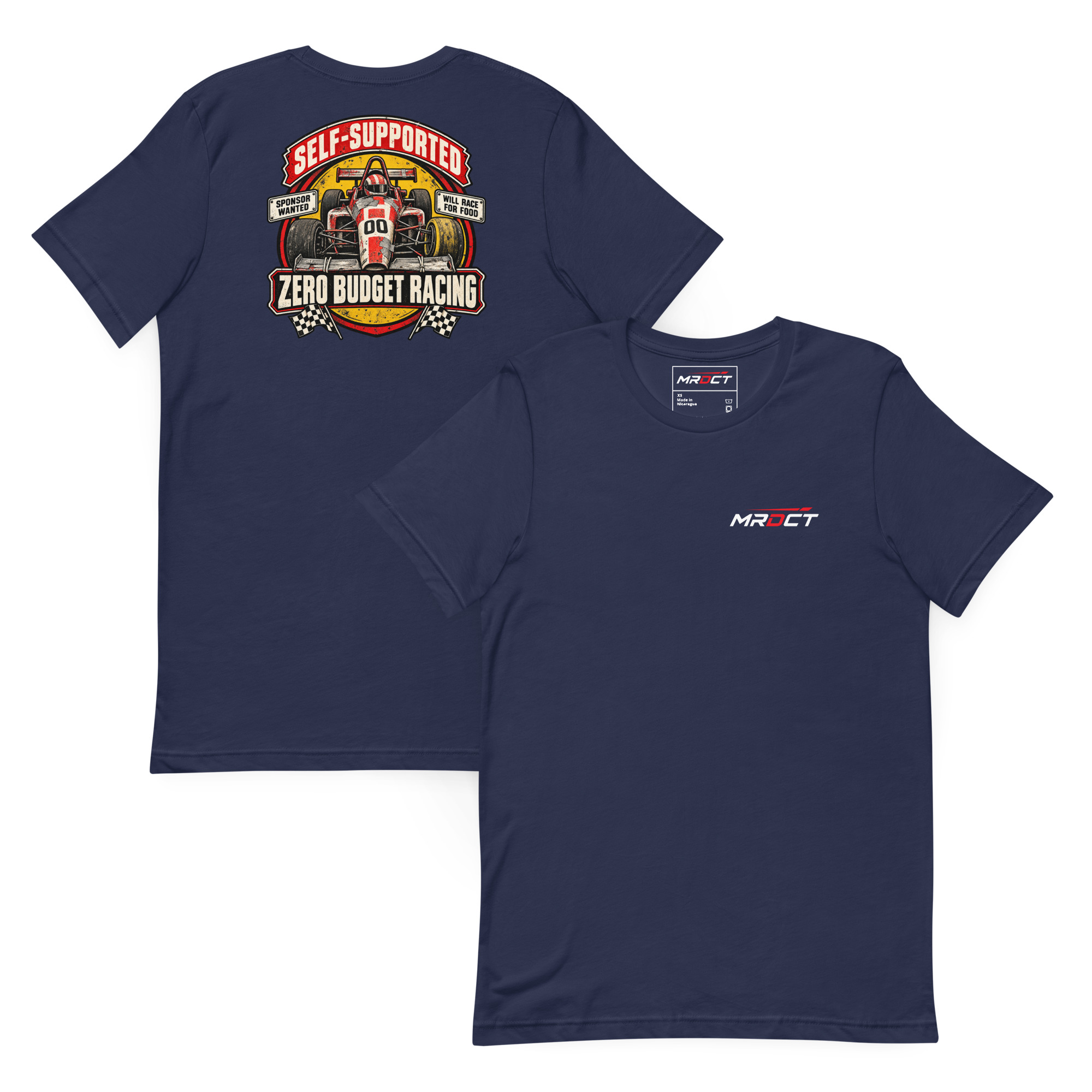 Self-Supported Racing T-Shirt – Zero Budget Graphic Tee - Image 14