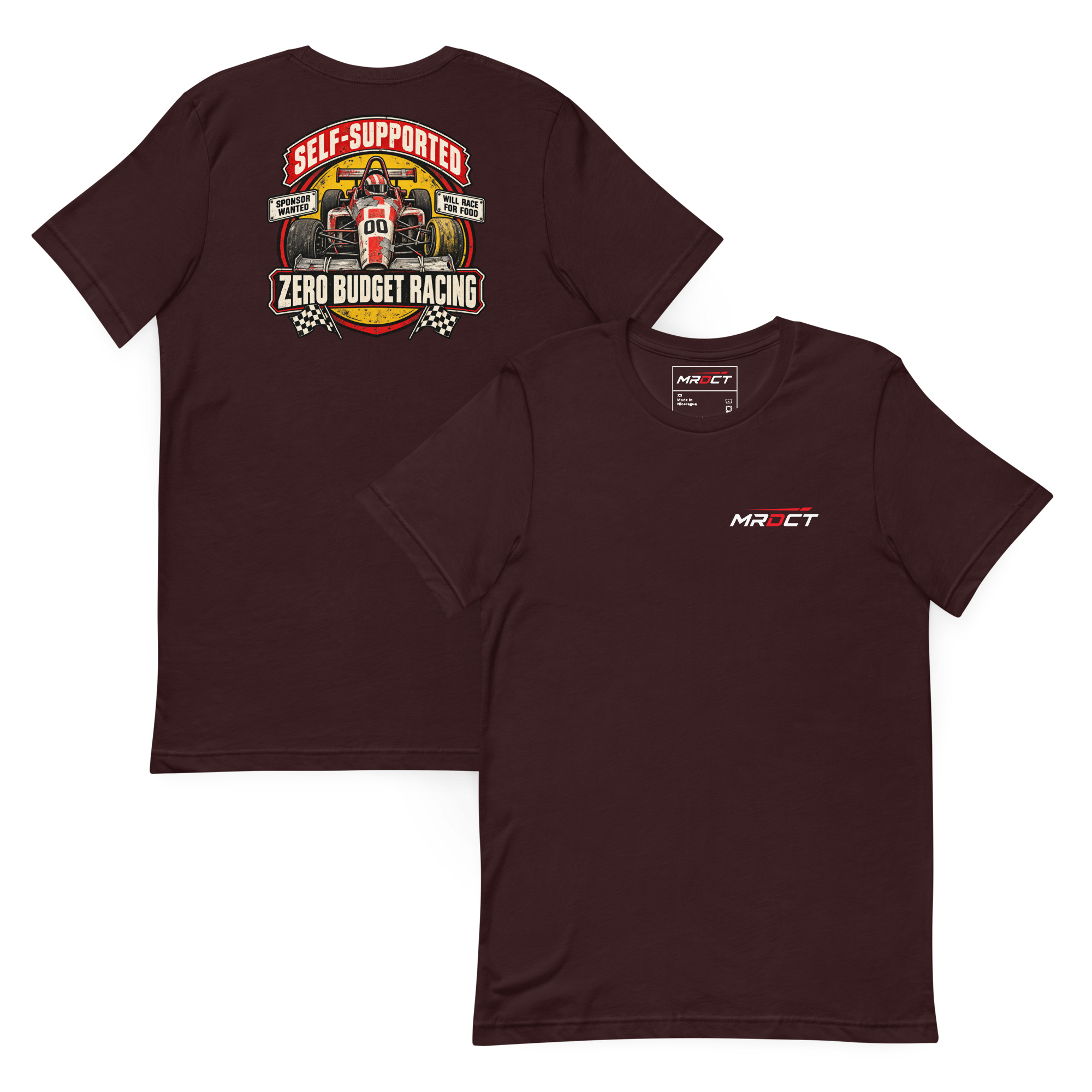 Self-Supported Racing T-Shirt – Zero Budget Graphic Tee - Image 13